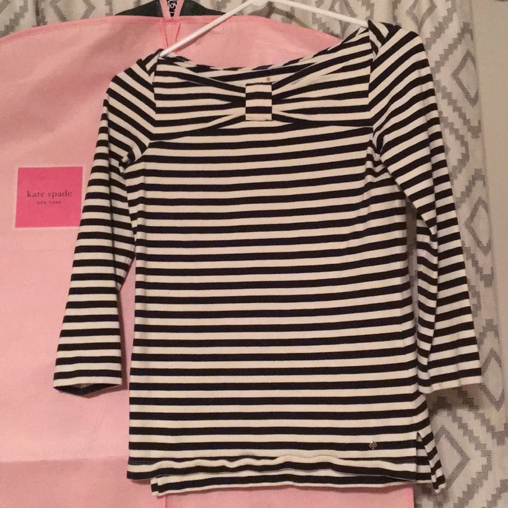 classic kate spade striped top ♠️